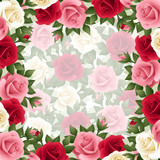 Background with colored roses. Vector EPS-10.