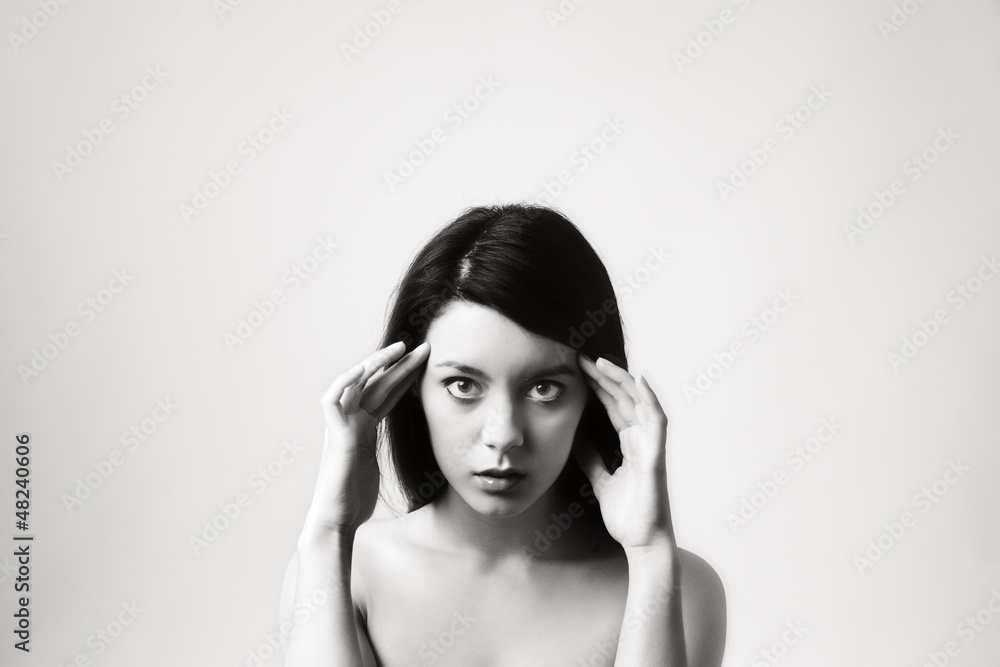 Fototapeta premium black and white portrait