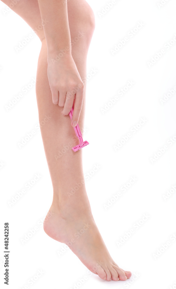 Fototapeta premium Shaving legs