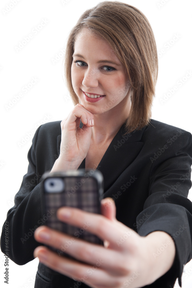 Beautiful blond caucasian business woman Beautiful blond caucasian business woman