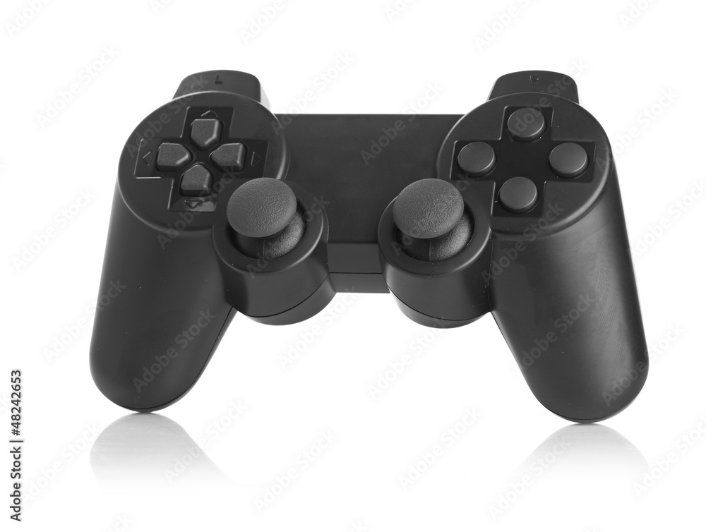gamepad on white background gamepad on white background