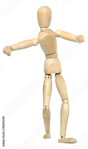 Wooden Dummy gives a hug