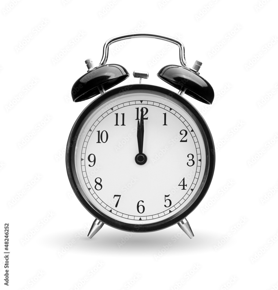 Alarm clock on white background Alarm clock on white background