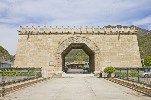 Monument in the Great Wall, Juyongguan, China photo