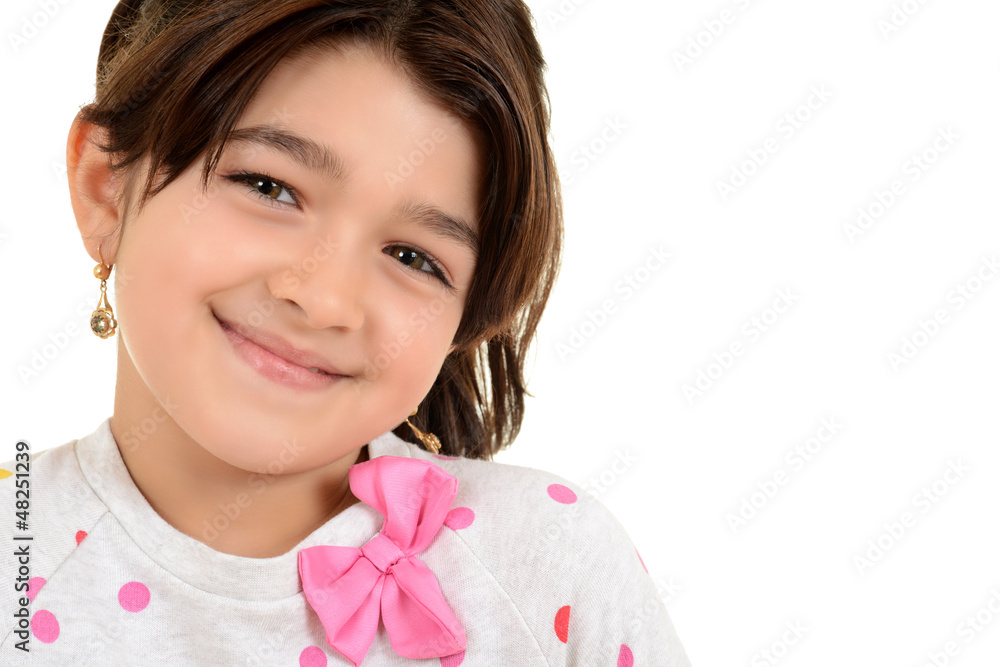 Portrait young romanian female child Portrait young romanian female child