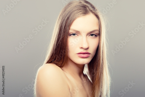 Portrait of beautiful girl - healthy skin