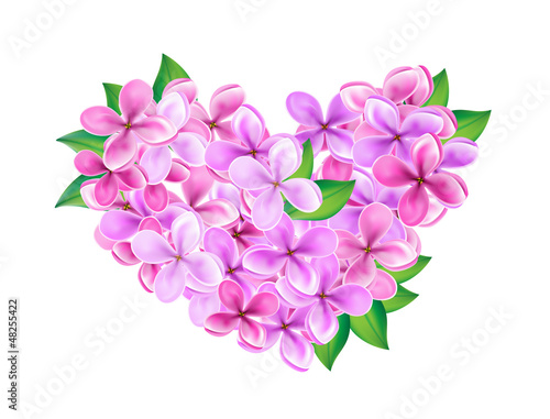 Heart made of lilacs © Black Spring