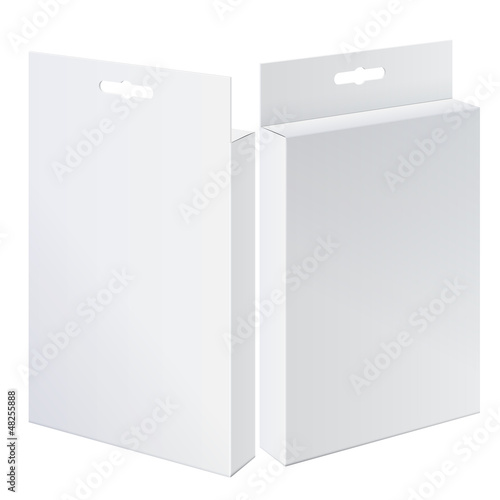 Cool Realistic Two Package Cardboard Box.