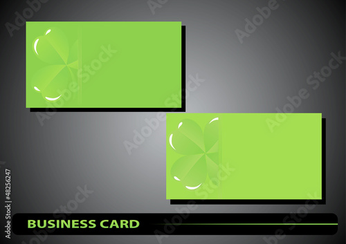 business card St. Patrick's Day