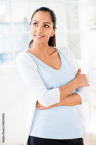 Close up portrait beautiful Indian woman smiling Free Download Close up portrait beautiful Indian woman smiling - GFXLoad