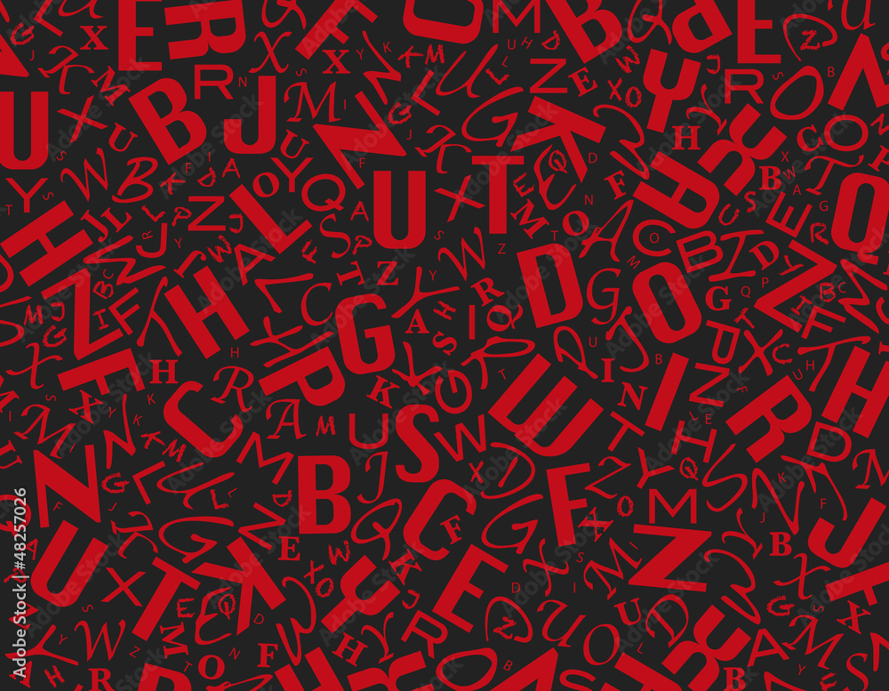 Obraz premium letters background