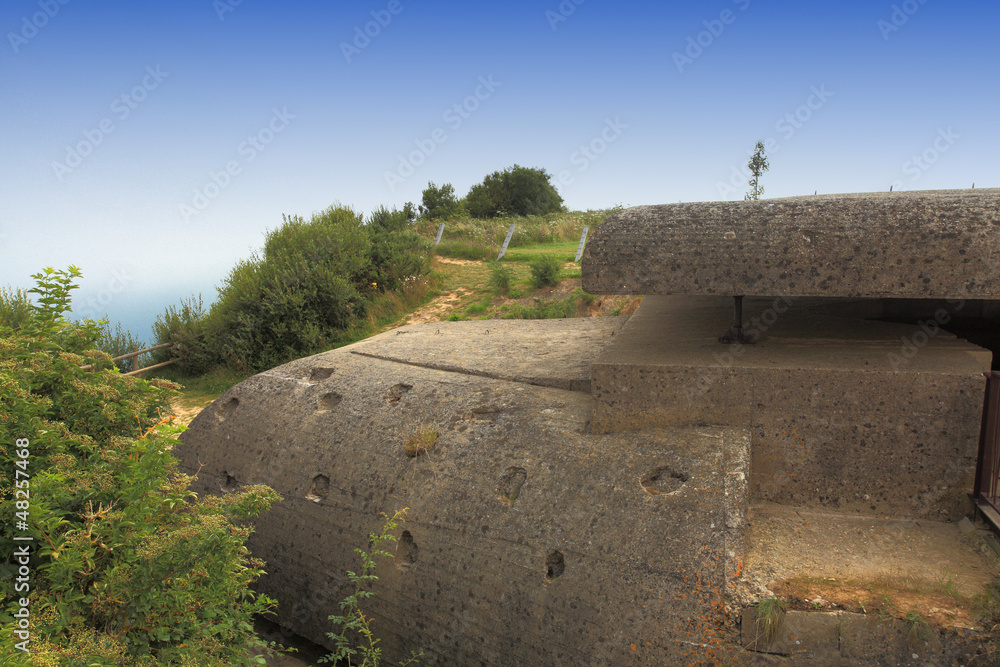 German bunker in Normandy from the Second World War German bunker in Normandy from the Second World War
