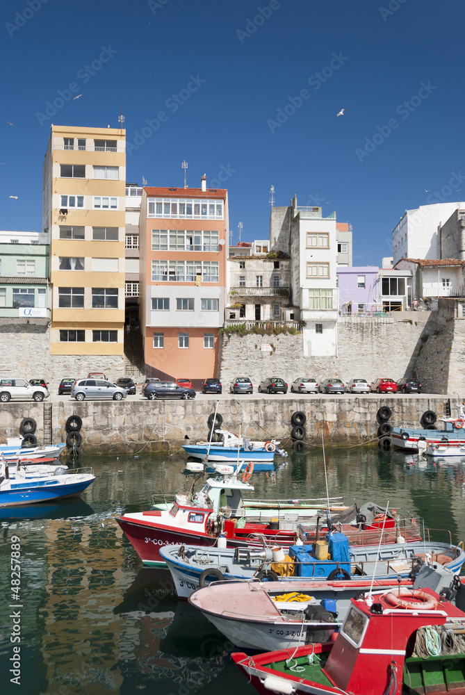 Boats at the Pier of Malpica