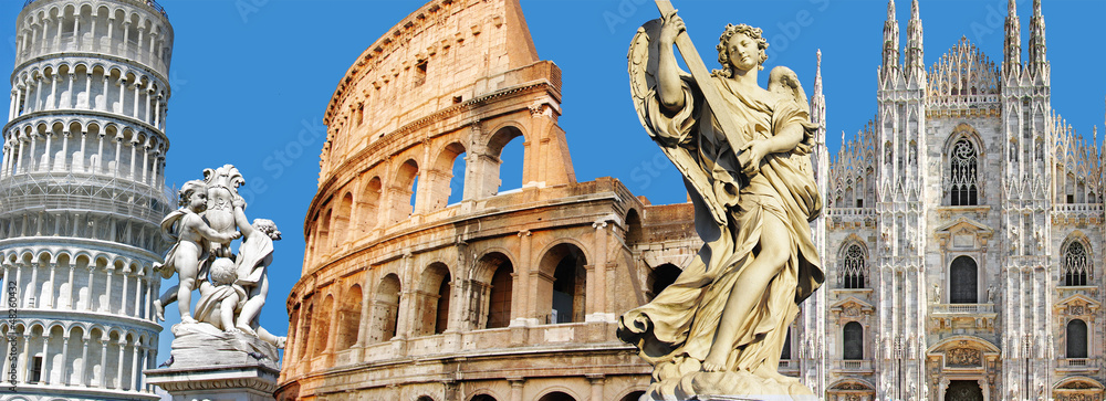 Naklejka premium największych włoskich zabytków