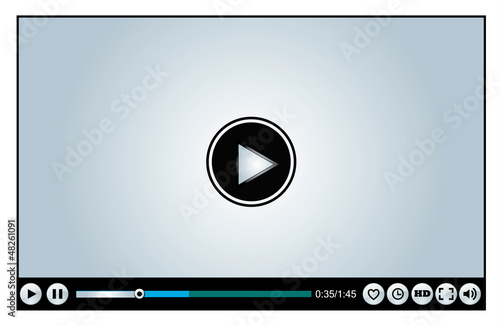 Internet or web movie or video player