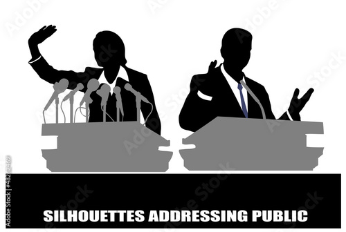 person before a microphone