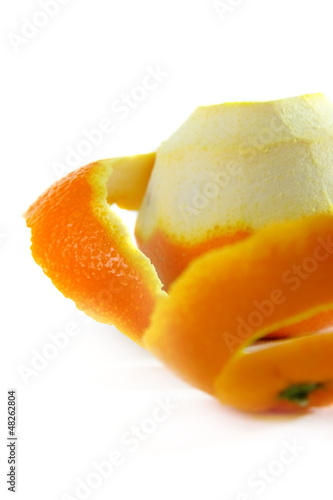 peeling orange