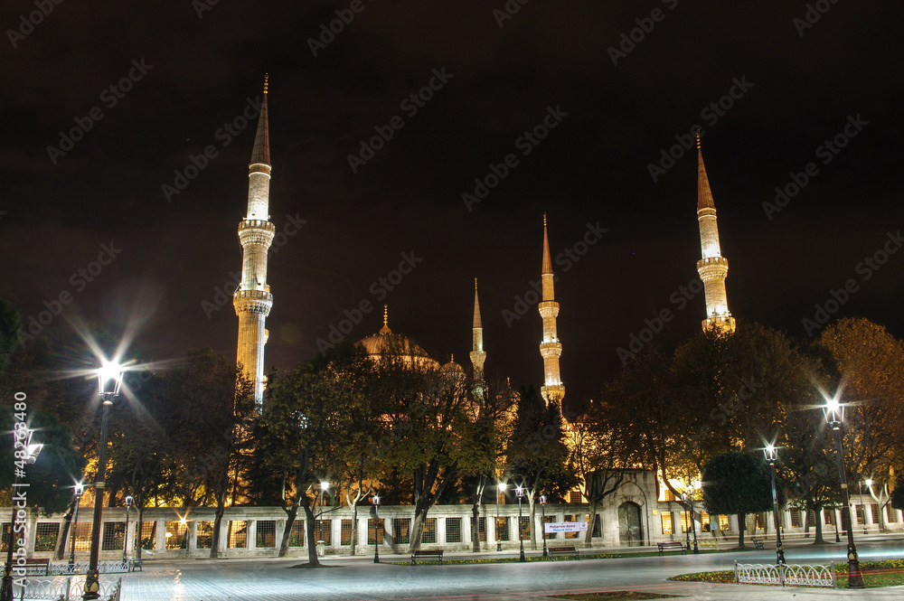 Sultanahmed Camii, Istambul, Turkey - obrazy, fototapety, plakaty 
