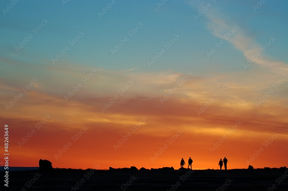 Sunset on the Irish coast