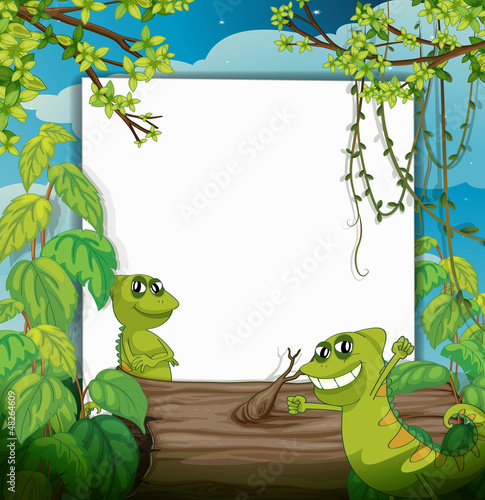A smiling chameleons