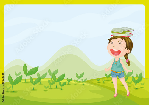 A smiling girl