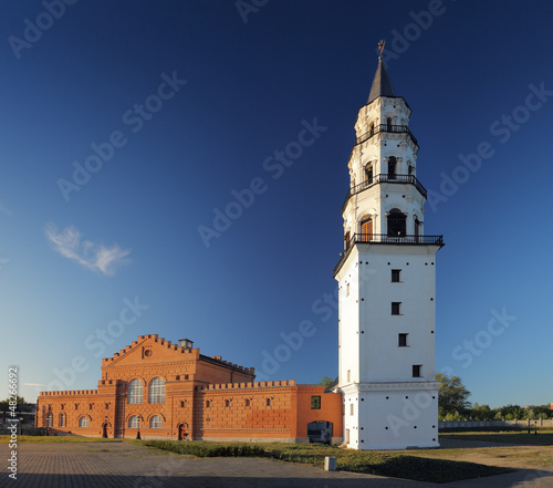 Nevjansky falling tower of XVIII century photo