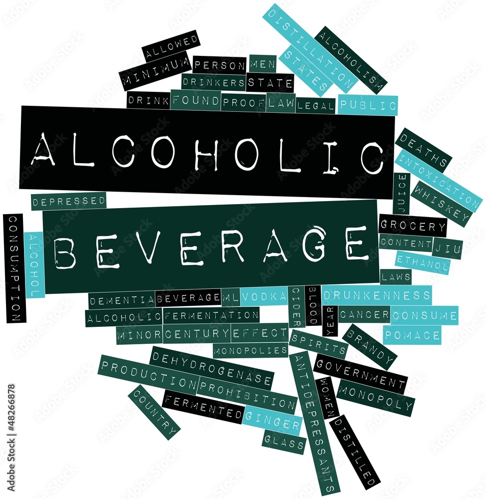 Word cloud for Alcoholic beverage