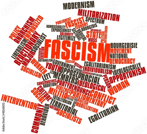 Obraz na plátně Word cloud for Fascism