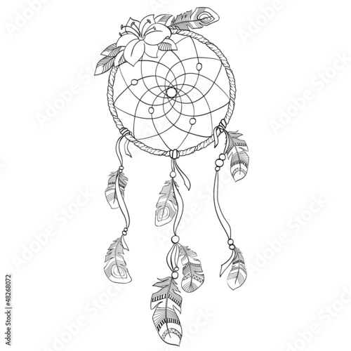 Dreamcatcher vector  illustration