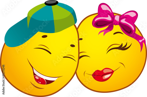 Smiley icons. LOVE