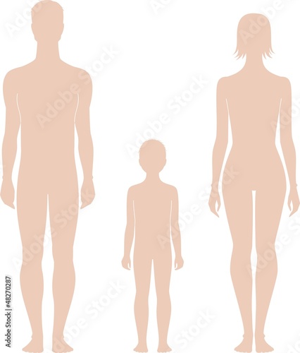 Vector illustration of human's figure
