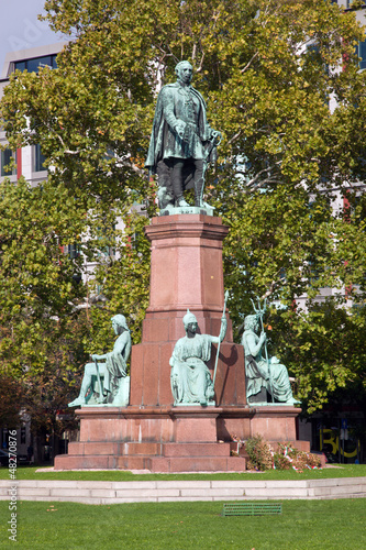 The statue of Istvan Szechenyi. Budapest, Hungary photo