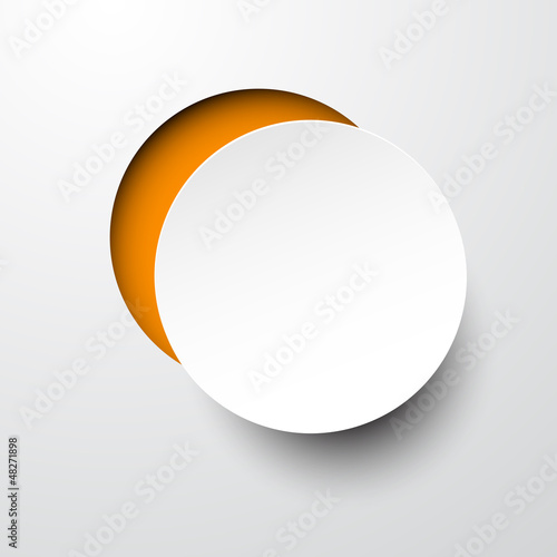 Paper white round note.