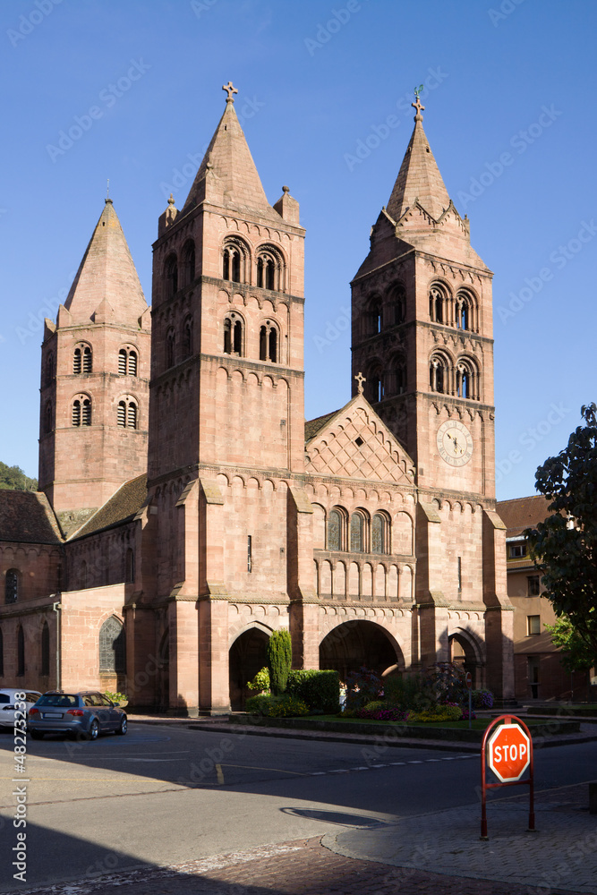 The St. Leger church in Guebwiller city, France The St. Leger church in Guebwiller city, France