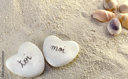 toi et moi sur la plage