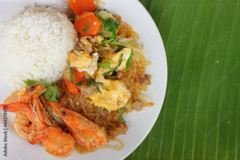 Shrimp fried rice vermicelli Shrimp fried rice vermicelli