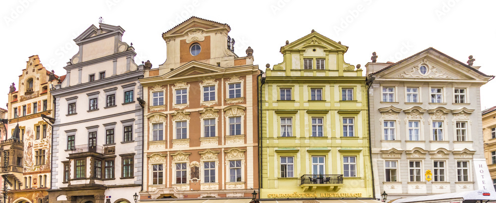 facade of historical building in prague