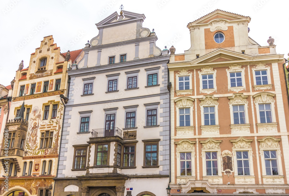 Fototapeta premium facade of historical building in prague