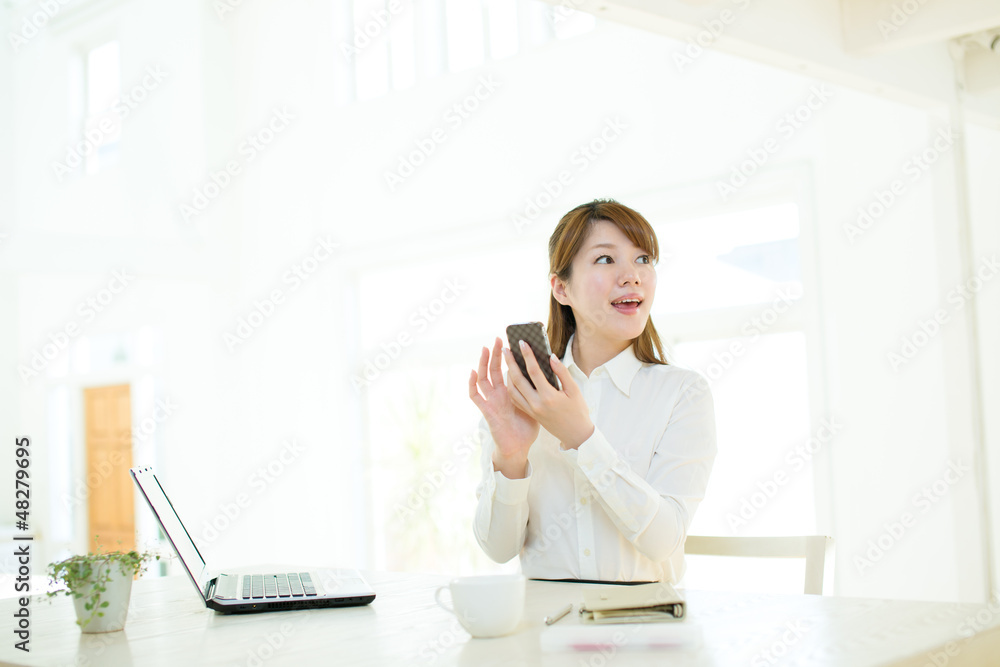 Beautiful asian businesswoman using a laptop computer Beautiful asian businesswoman using a laptop computer