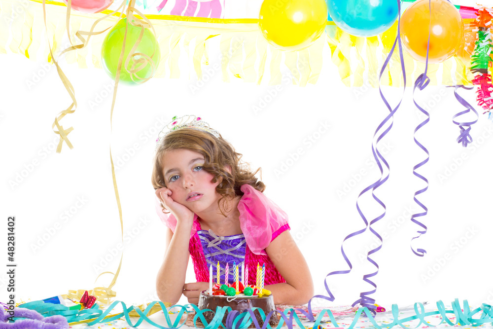 child kid crown princess in birthday party child kid crown princess in birthday party