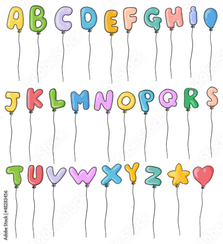 Alphabet Balloons