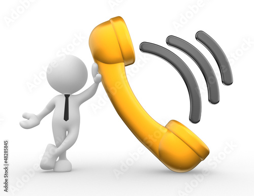 Slika na platnu Telephone receiver
