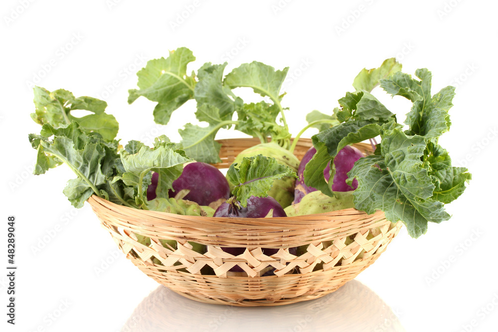 Fresh turnip isolated on white Fresh turnip isolated on white