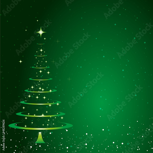 Weihnachtsbaum Abstrakt Karte Hintergrund