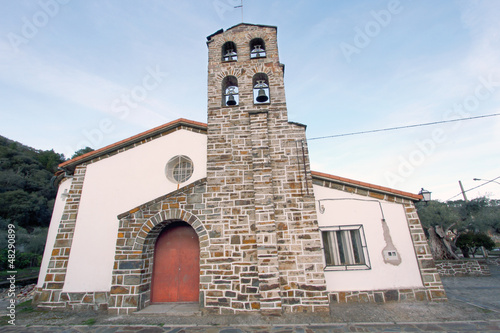 Iglesia de Nª Sª de la Asunción, Nuñomoral, Hurdes, España photo