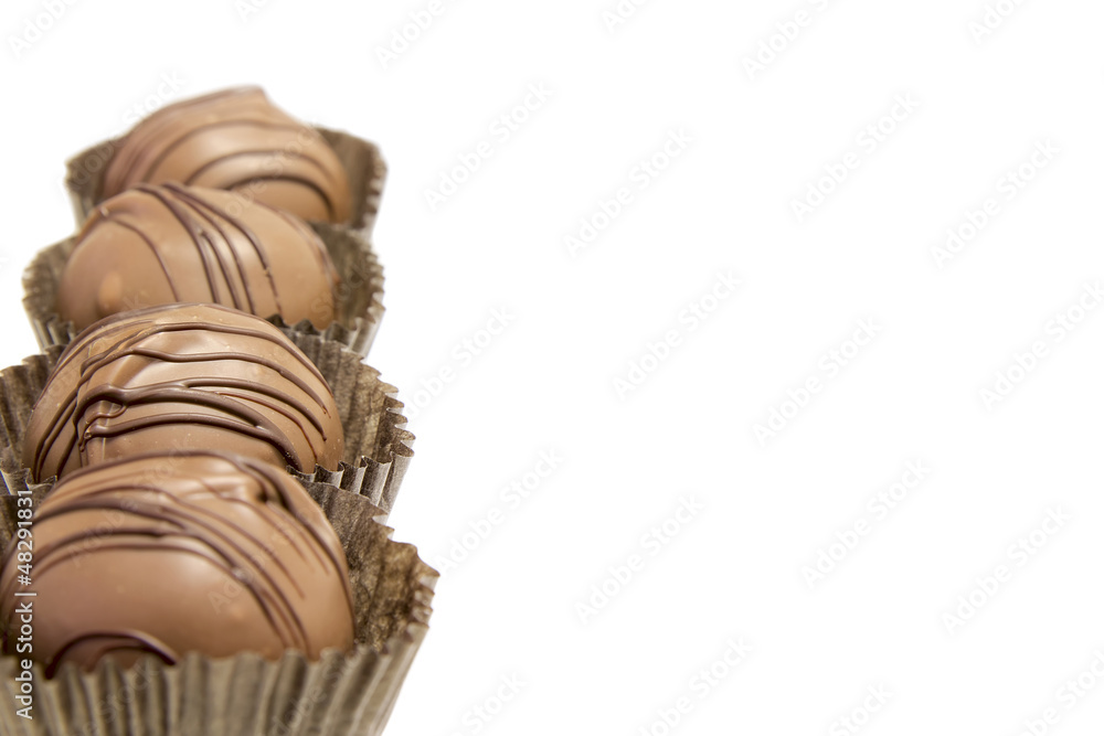 Chocolate Truffles Bon Bon Closeup