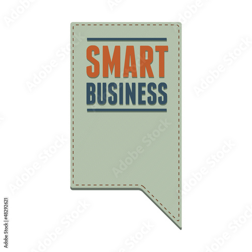 Smart business speech bubble