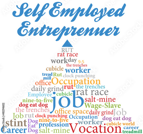 Self employed entrepreneur job occupation