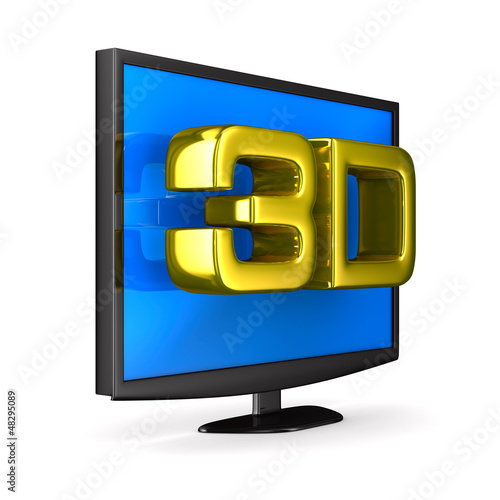 TV on white background. Iso...