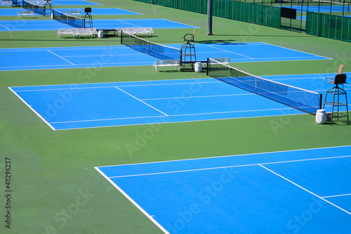 Fotografie Detail of a tennis court
